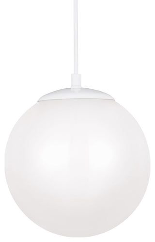 Leo 1-Light Pendant, White