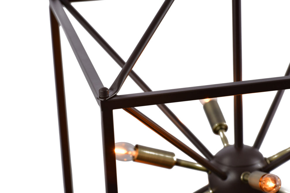 Lazzur Touques 8 Light 16" Matte Oil Rubbed Bronze Pendant
