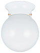 Generation Lighting Lighting 1-Light Flush Mount, White