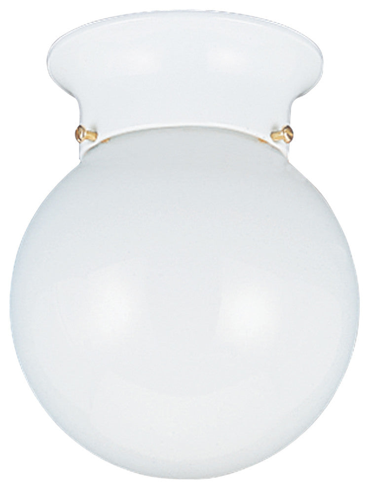 Generation Lighting Lighting 1-Light Flush Mount, White