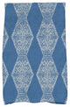 Pyramid Stripe Geometric Print Kitchen Towel, Blue