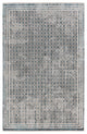 Machine Washable Vibe by Jaipur Living Allora Trellis Light Gray/ Blue Area Rug