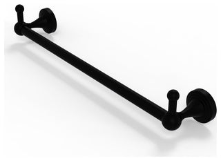 Sag Harbor 18" Towel Bar with Integrated Hooks, Matte Black