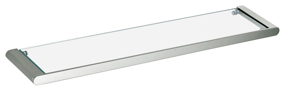 Series Wall Mounted Bathroom Glass Shelf , Brushed Nickel