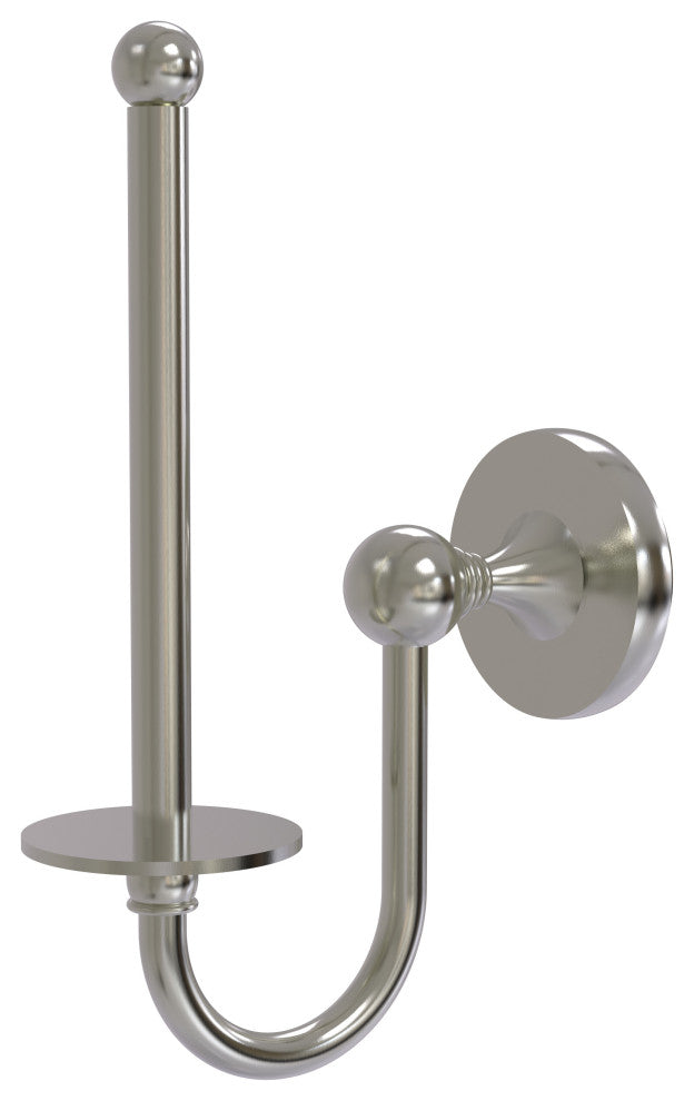 Shadwell Upright Toilet Tissue Holder, Satin Nickel