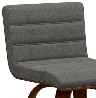 Roland Swivel Counter Height Stool, Grey Linen Look Fabric