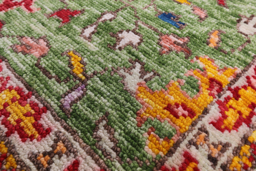 Turkish Oushak Hand Knotted Wool Rug 8' 0" X 10' 1" - Q15653