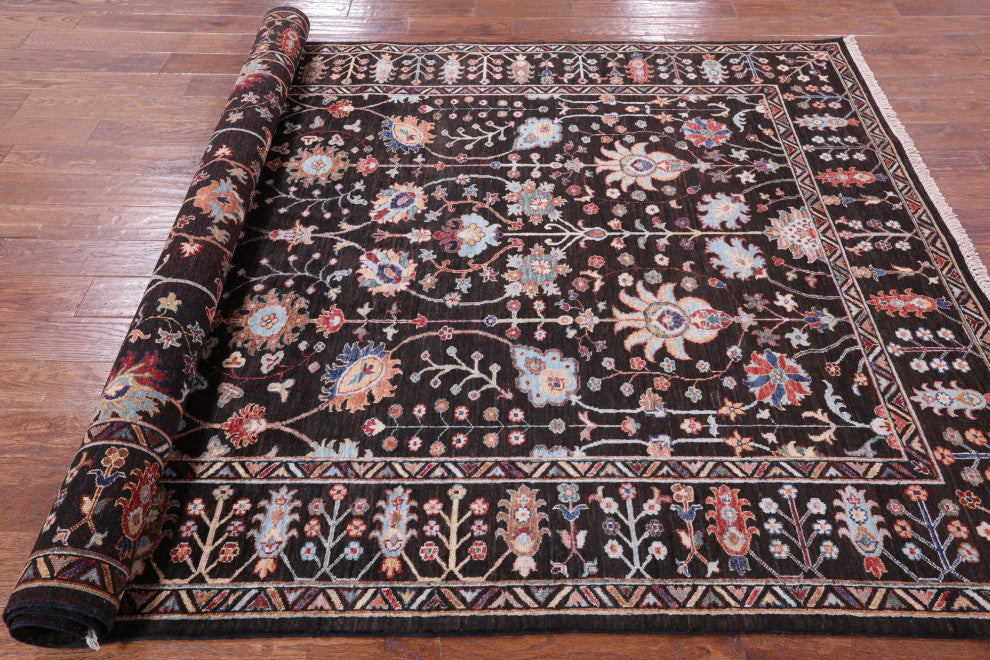 6' 4" X 8' 9" Persian Tabriz Hand Knotted Wool Rug Q10099