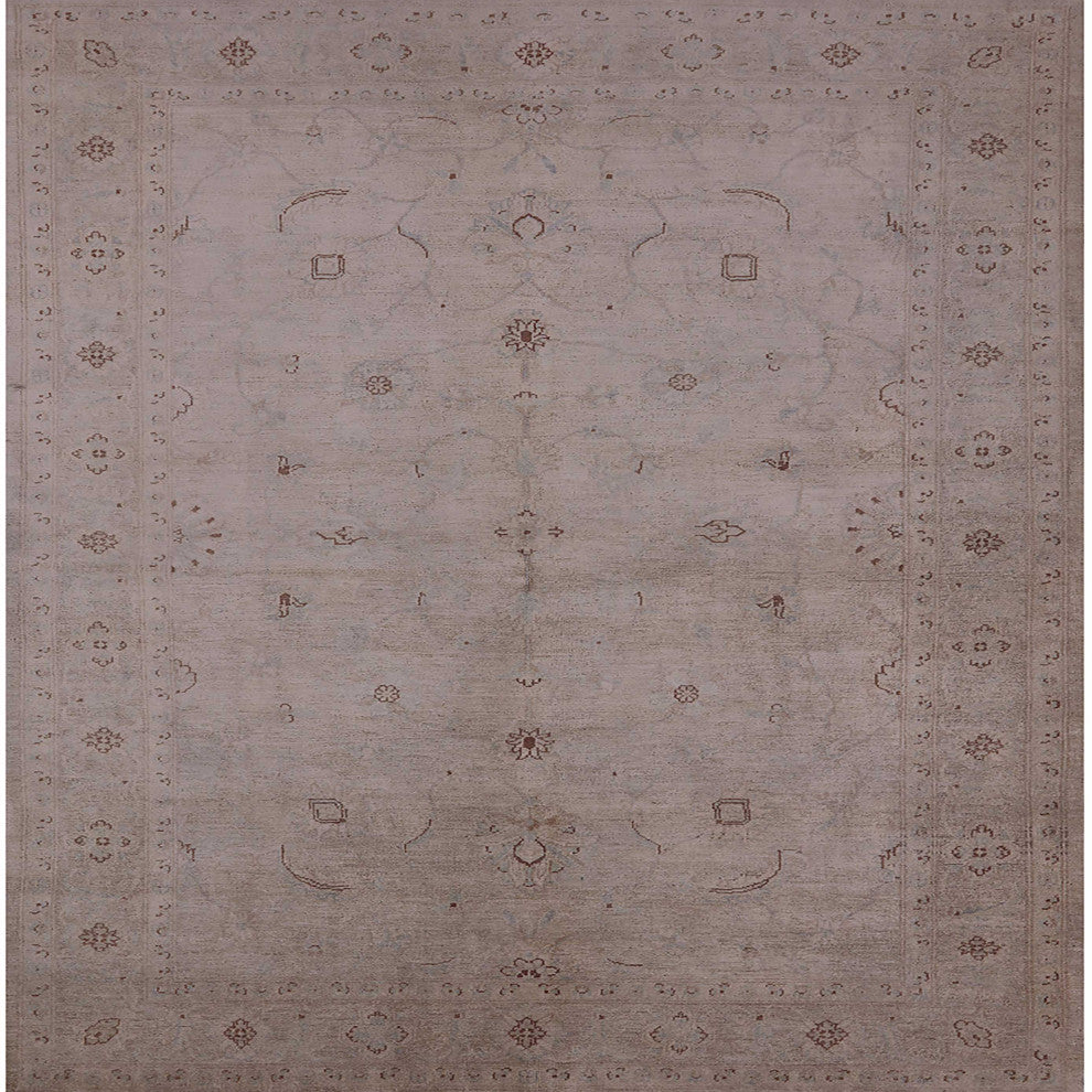 Ahgly Company Indoor Square Mid-Century Modern Area Rugs, 7' Square