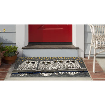 Frontporch Owls Indoor/Outdoor Rug Night 2'x3'