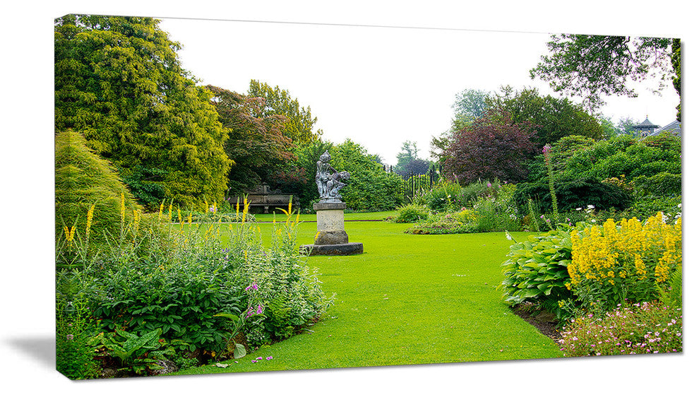 Plant and Flowers in Garden, Landscape Canvas Art Print, 40x20
