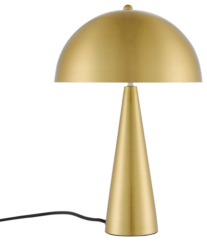Selena Metal Table Lamp, Satin Brass