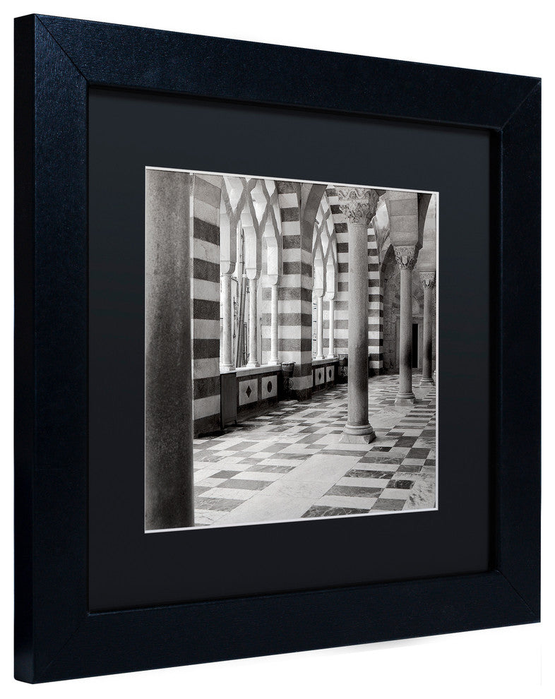 Alan Blaustein ''St Andrea II'' Art, Black Frame, Black Mat, 11x11