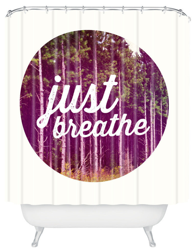 Allyson Johnson Just Breathe A Little Shower Curtain