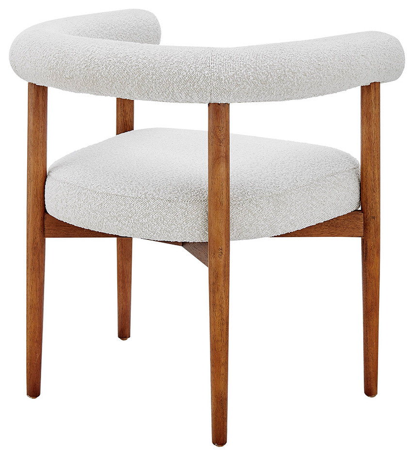 Keanu Fabric Dining Side Chair, Boucle Beige