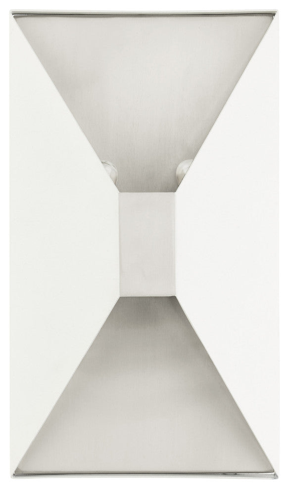 Textured White Contemporary, Geometric, Urban, Versatile, Sconce