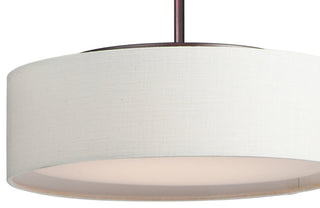 Maxim 10224 Prime 16"W LED Pendant - Grass Cloth / Oil Rubbed Bronze