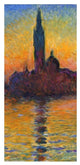 "Twilight Venice (left)" Digital Paper Print by Claude Monet, 16"x32"