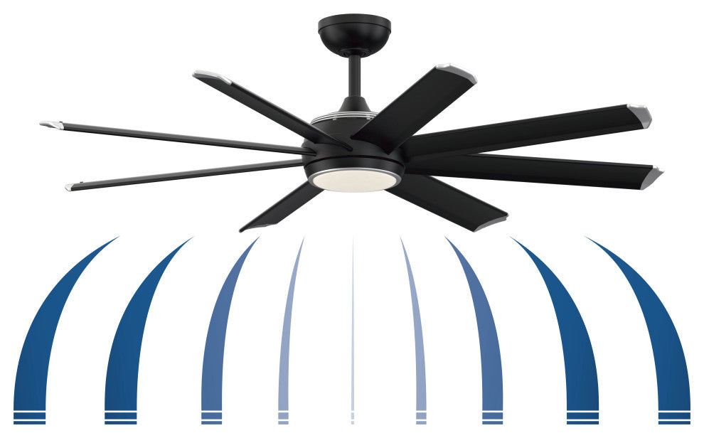 Fanimation Stellar Custom Motor, Black, LED-Light Kit