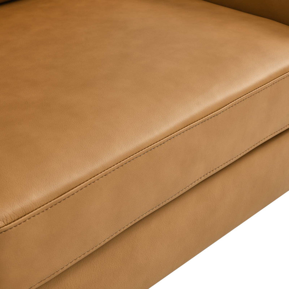 Corland Leather Loveseat, Tan
