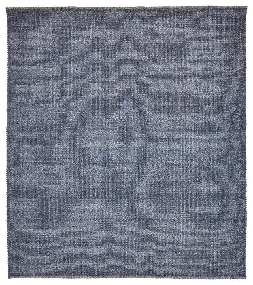 Weave & Wander Siona Space Dyed Flatweave Rug, Navy, 2' X 3'