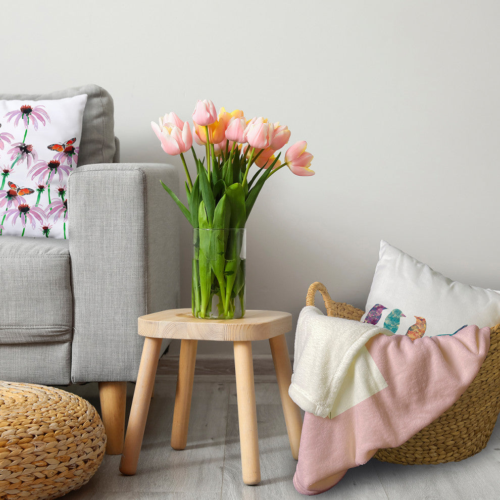 60 x 80 in Love Letter Valentine's Throw Blanket, Light Pink