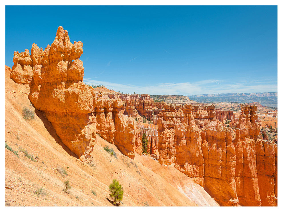 Beautiful Bryce Canyon, Landscape Canvas Art Print, 40"x30"