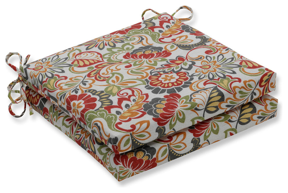 Zoe Citrus Oversized Seat Cushion Set, Set of 2