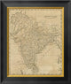 "Hindoostan, 1812" Framed Canvas Giclee by Aaron Arrowsmith, 17x20"