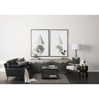 Zadie Light Gray & Dark Gray Decorative Pillow Cover