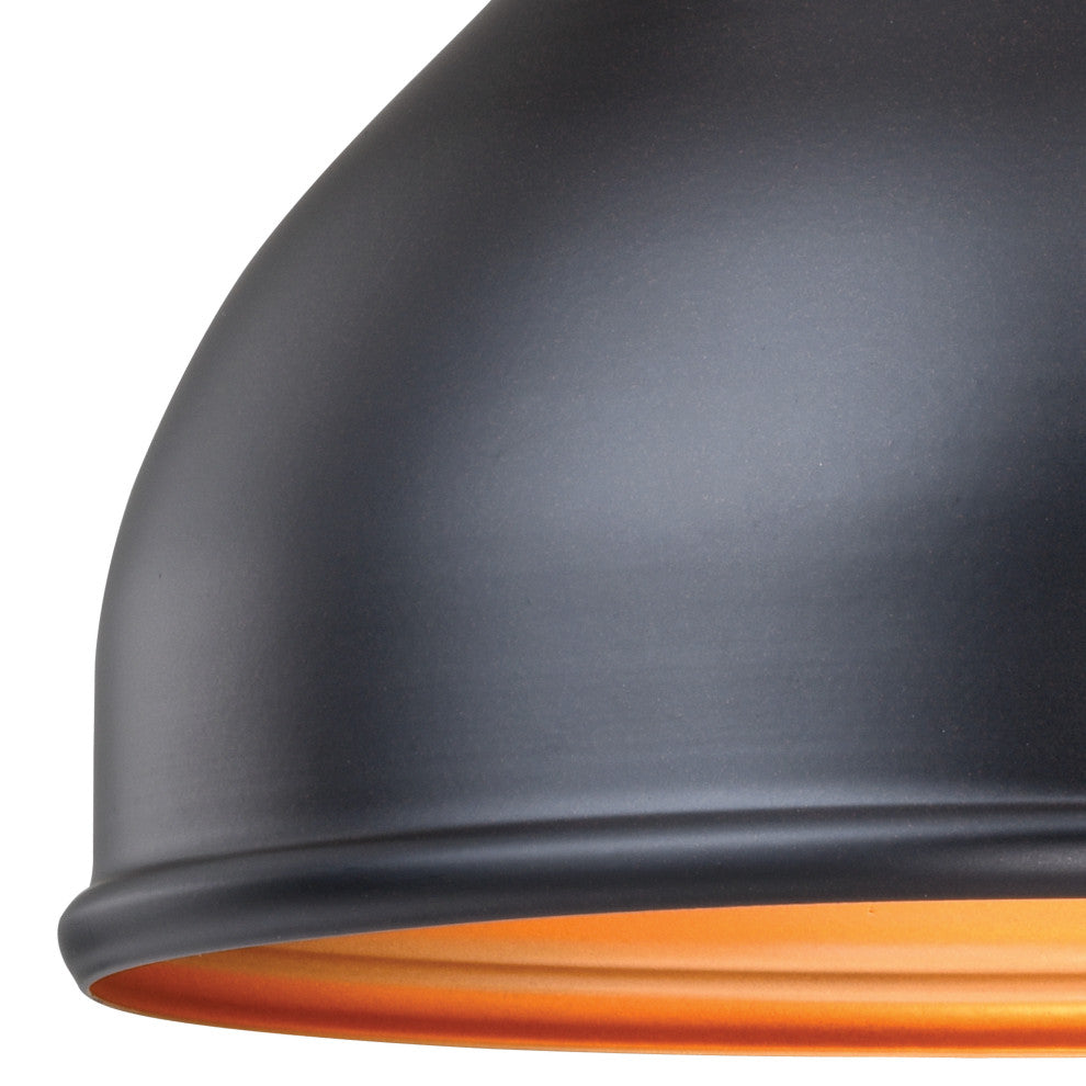 Delano 9" Outdoor Wall Light Oil Burnished Bronze and Light Gold