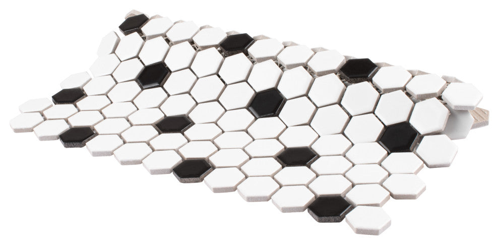 Madison 1" Hex Porcelain Floor and Wall Tile, Pallet