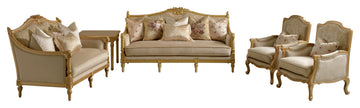 Milan 6-Piece Victorian Living Room Set