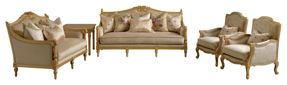 Milan 6-Piece Victorian Living Room Set