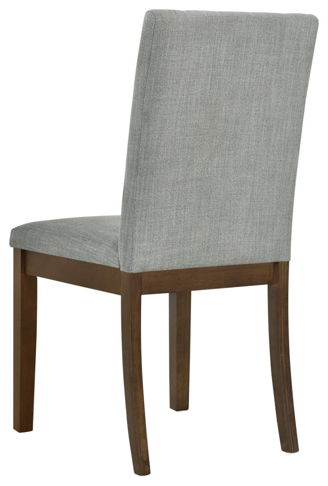510 Design Everly Upholstered Channel-back Dining Chair Set of 2, Gray