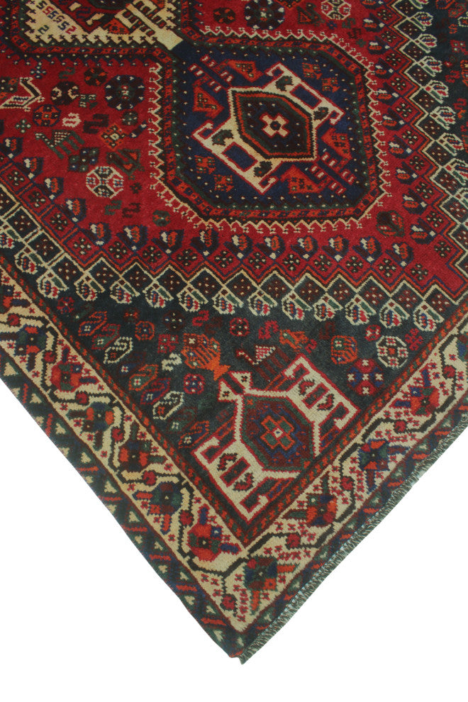 Vintage Distressed Nan Red Rug