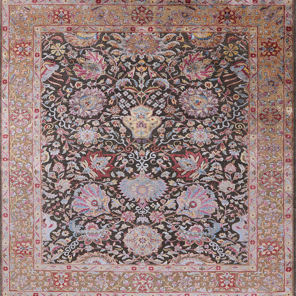 Ahgly Company Indoor Square Mid-Century Modern Area Rugs, 8' Square