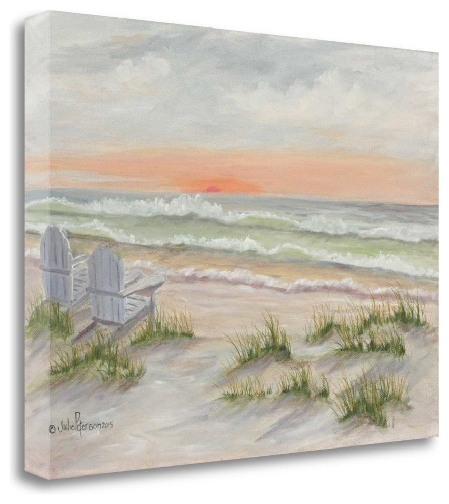 "Companions At The Ocean" By Julie Peterson, Giclee Print on Gallery Wrap Canvas