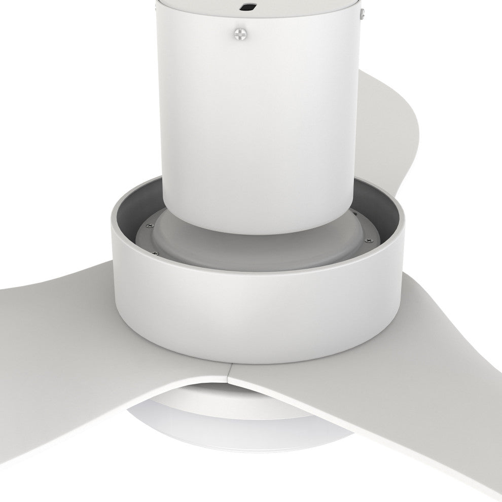 Carro 36" 3 Blade Flush Mount Ceiling Fan with Dimmable LED Light and Remote