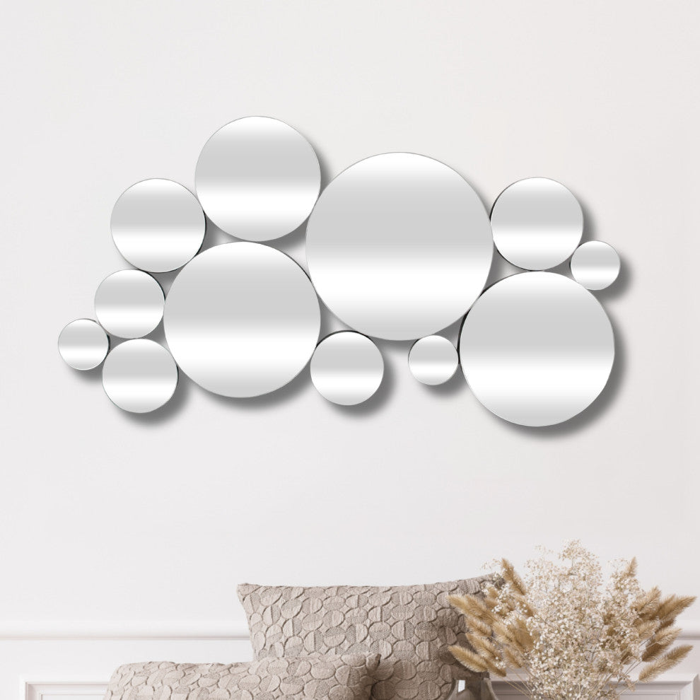 Benuve Abstract Multipane Accent Wall Mirror