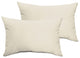 Ivory Outdoor Pillows, Set of 2, 12x18