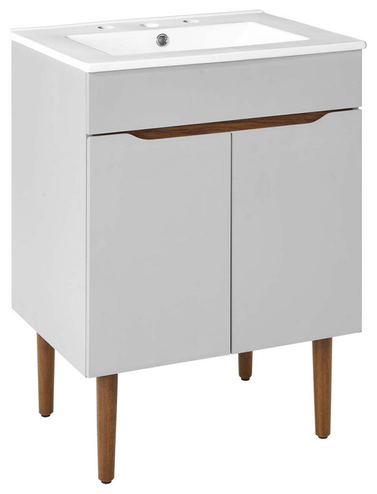 Harvest Bathroom Vanity-Gray White