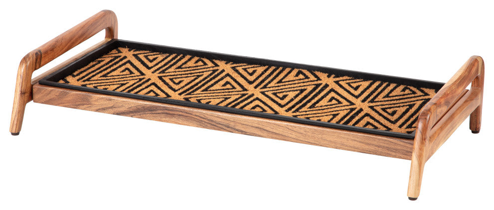 Single-Tier Natural Stand With 3-Pair Rubber Boot Tray Ibadan