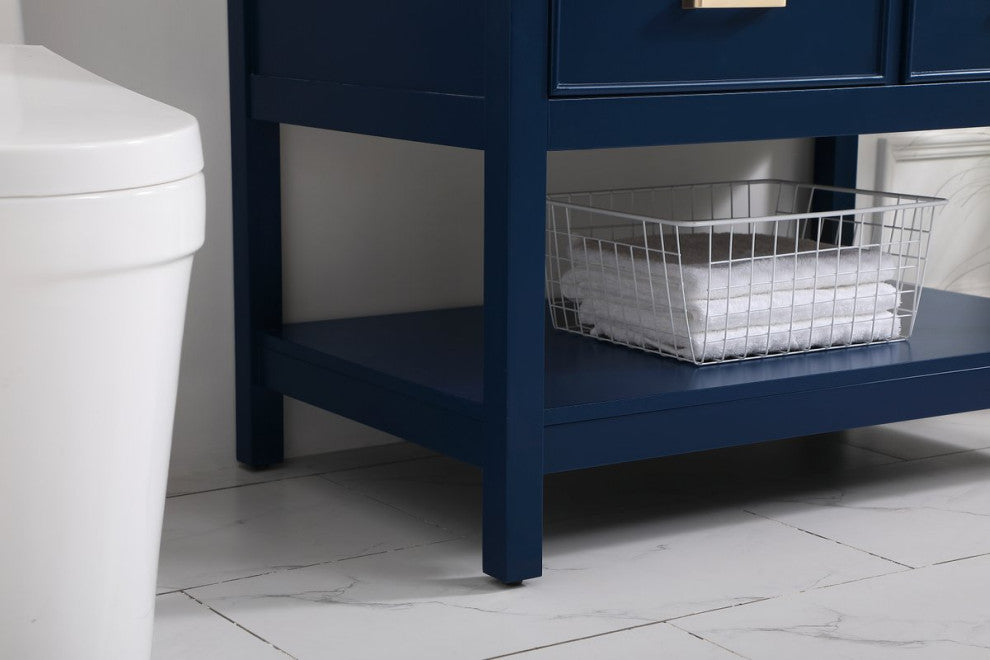 Home Living 36" Single Bathroom Vanity, Blue