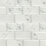 Classico Carrara Ceramic Wall Tile, Glossy Metro, 44