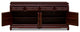 Dark Cherry Elmwood Bird and Flower Motif Oriental Sideboard