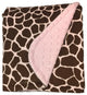 Baby Jade Pink Giraffe Minky Blanket