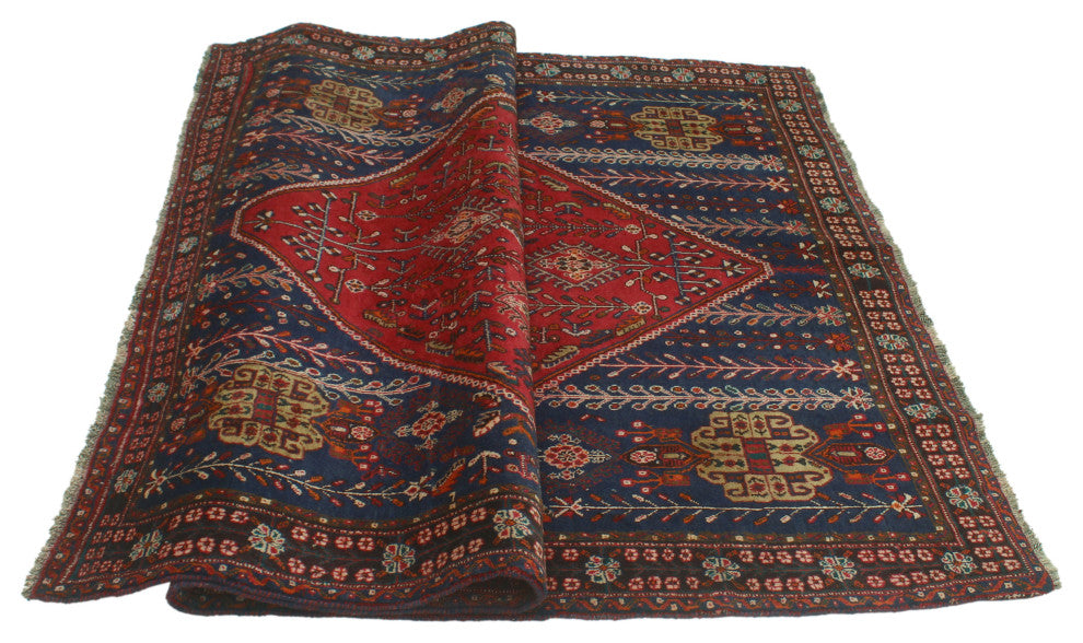 Fine Vintage Distressed Berk Red Rug
