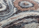 Jade River Reflection Abstract Contemporary Brown Recycled Area Rug, 2'6" X 8'