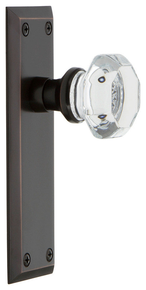 Nostalgic Warehouse NYKWAL_SD_NK Waldorf Lead Crystal Single - Bright Chrome